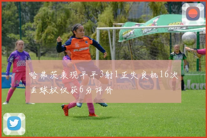 哈弗茨表现平平3射1正失良机16次丢球权仅获6分评价